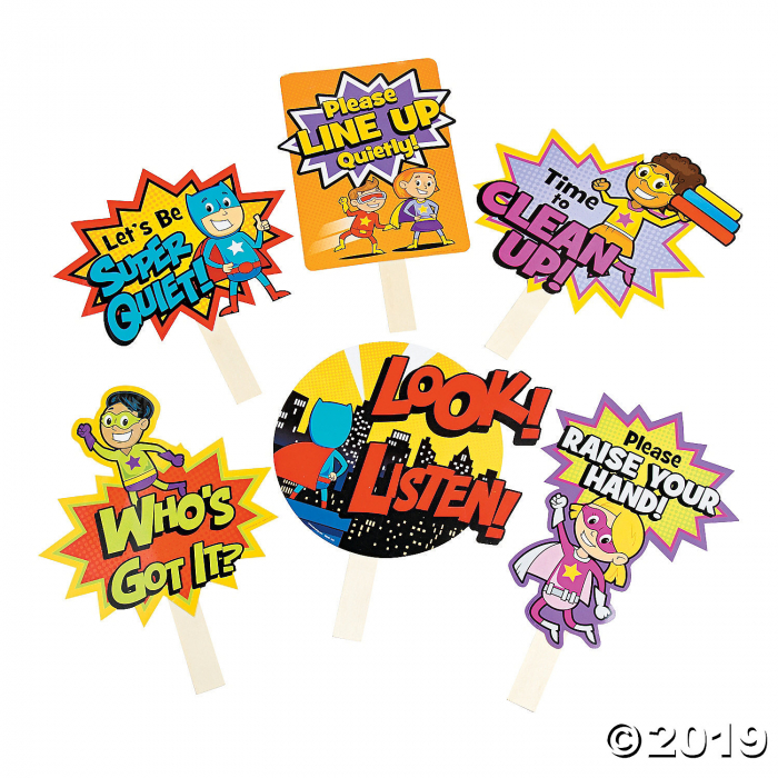 Superhero Classroom Management Signs (6 Piece(s))