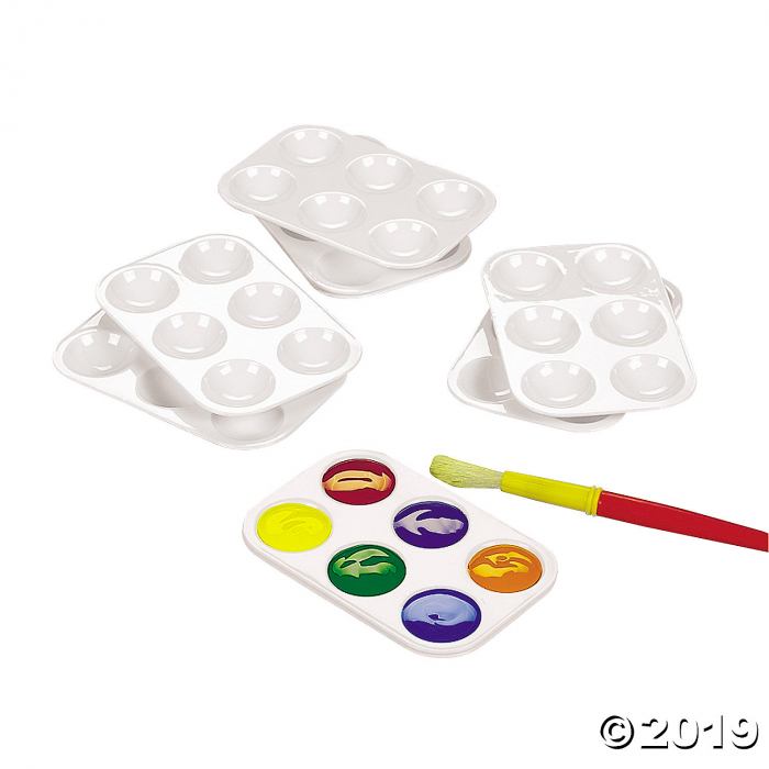 Rectangular Paint Palettes (Per Dozen) Rectangular Paint Palettes (Per Dozen)