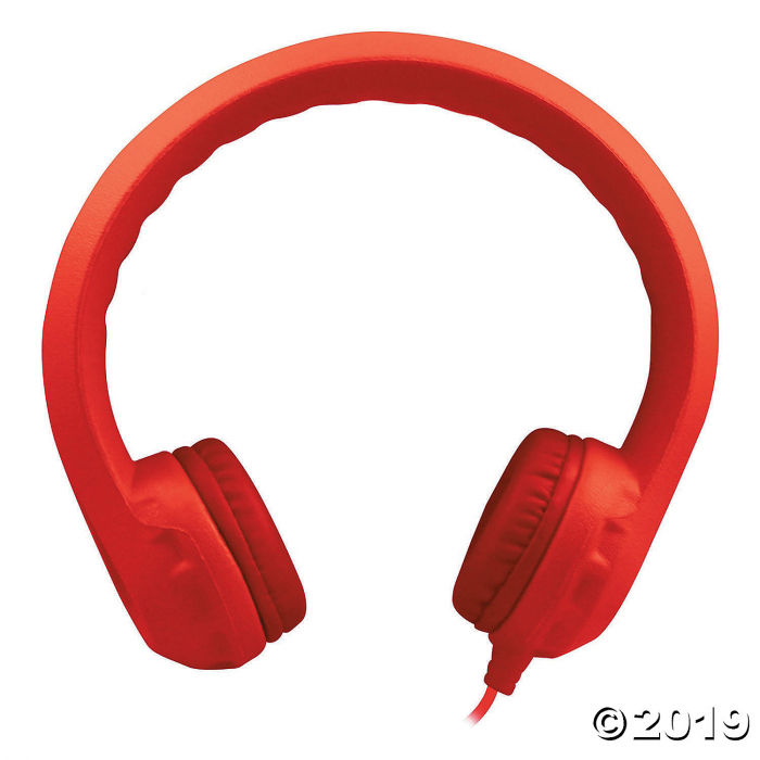 Flex-Phones Indestructible Foam Headphones, Red (1 Piece(s))