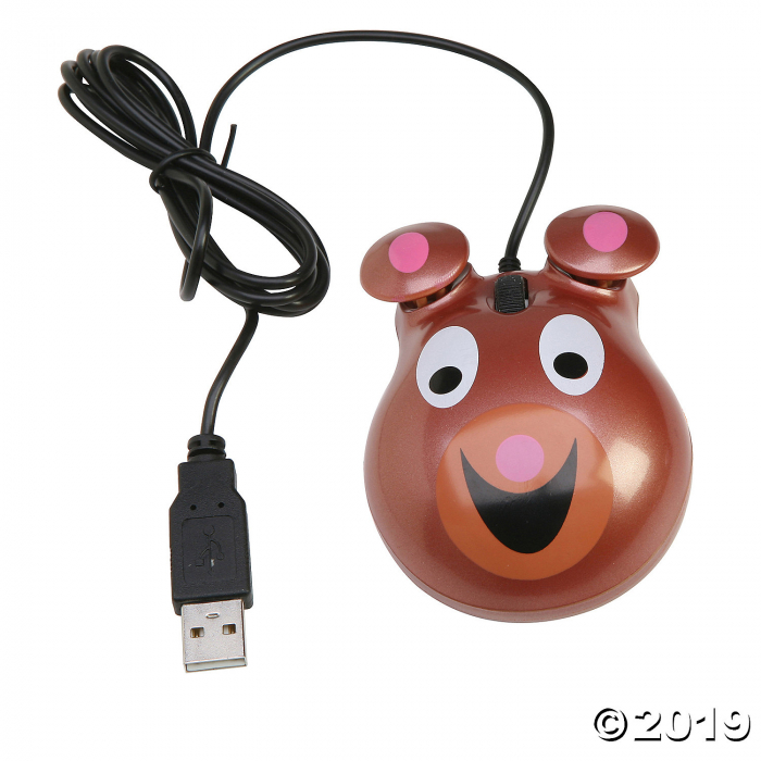 Animal-Themed Computer Mouse - Bear (1 Piece(s)) Animal-Themed Computer Mouse - Bear (1 Piece(s))