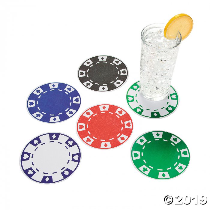 Poker Chip Coasters (Per Dozen)