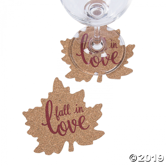 Fall Wedding Leaf Cork Coasters (24 Piece(s))