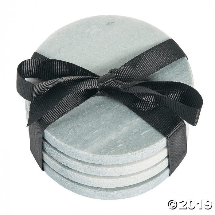 Marble Glass Coaster Set (1 Set(s))