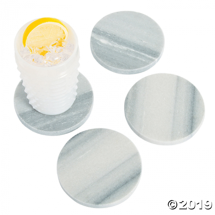 Marble Glass Coaster Set (1 Set(s))