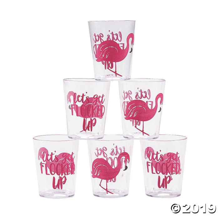 Luau Flamingo Shot Glasses (24 Piece(s))