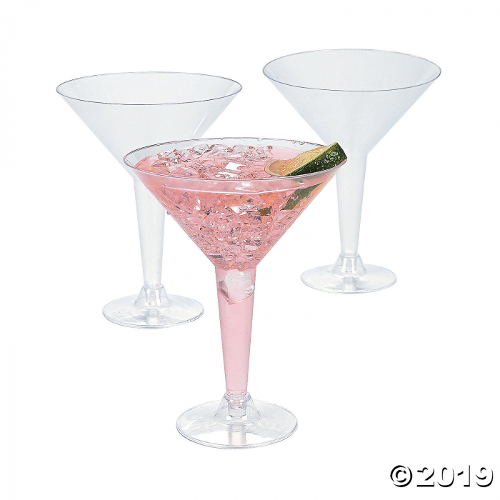 Clear Plastic Martini Glasses (20 Piece(s))