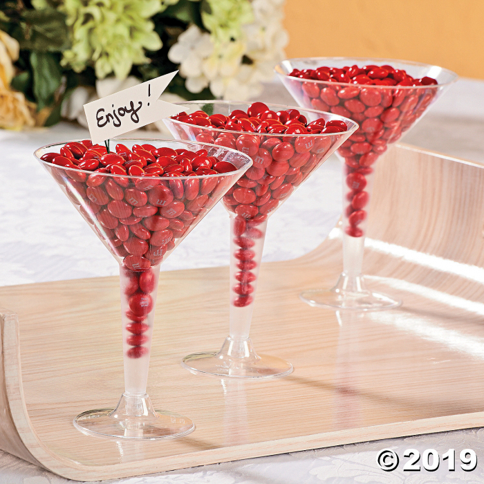 Clear Plastic Martini Glasses (20 Piece(s))