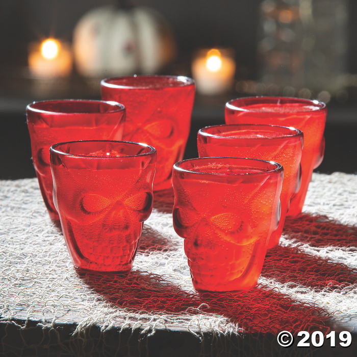 Gothic Halloween Ruby Shot Glasses (1 Unit(s))