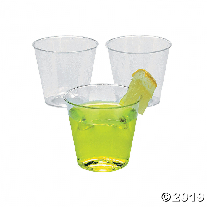 Clear Plastic Mini Shot Glasses - 150 Pc.