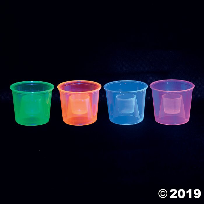 Neon Plastic Bomber Cups (20 Piece(s))