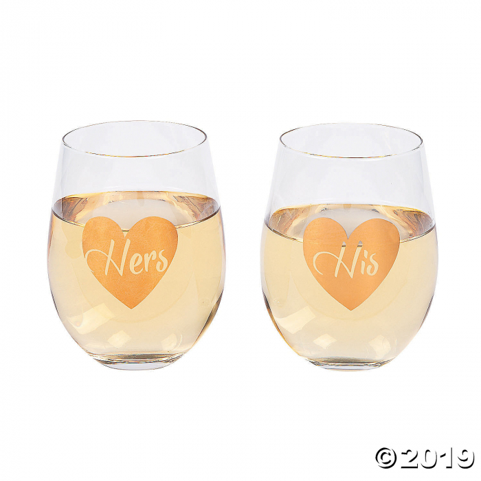 His & Hers Stemless Wine Glasses (1 Set(s))