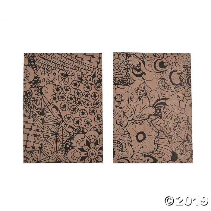 Color Me Kraft Paper Notecards (Per Dozen)