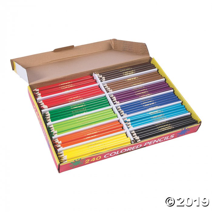 12-Color Cool Colored Pencils Classpack - 240 pc (240 Piece(s))
