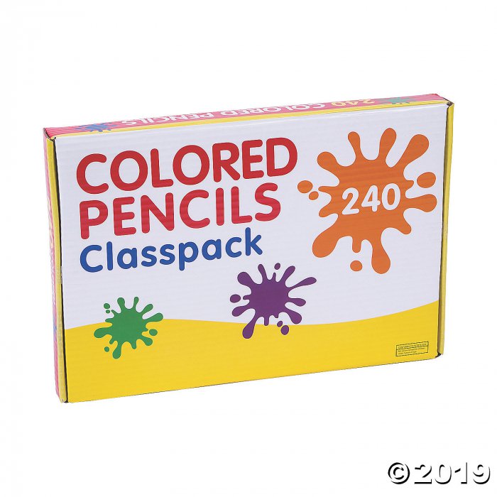 12-Color Cool Colored Pencils Classpack - 240 pc (240 Piece(s))