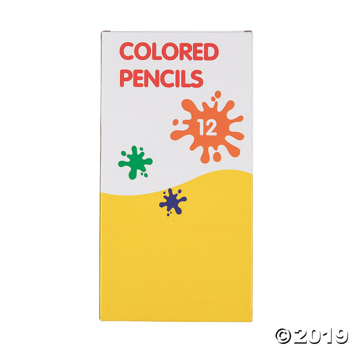 12-Color Colored Pencils - 12 Boxes (Per Dozen)