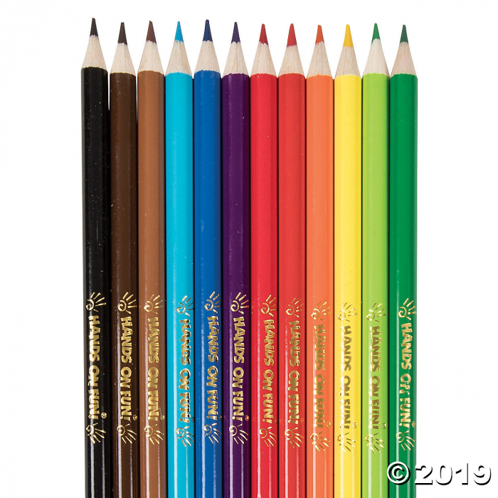 12-Color Colored Pencils - 12 Boxes (Per Dozen)