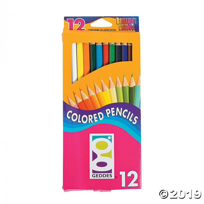 12-Color Geddes® Colored Pencils (1 Set(s))