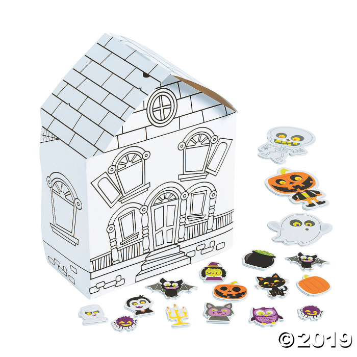 Color Your Own Haunted Houses (Makes 12)