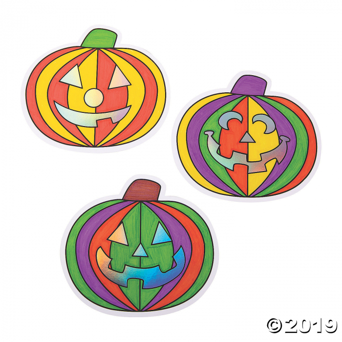 Color Your Own Jumbo Jack-O'-Lantern Cutouts (Per Dozen)