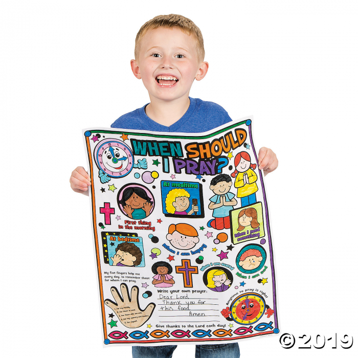 Color Your Own When Should I Pray? Posters (30 Piece(s))