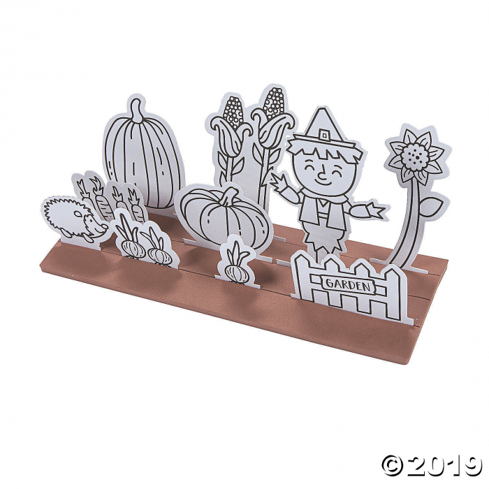 Color Your Own 3D Fall Garden Kits (Makes 12)