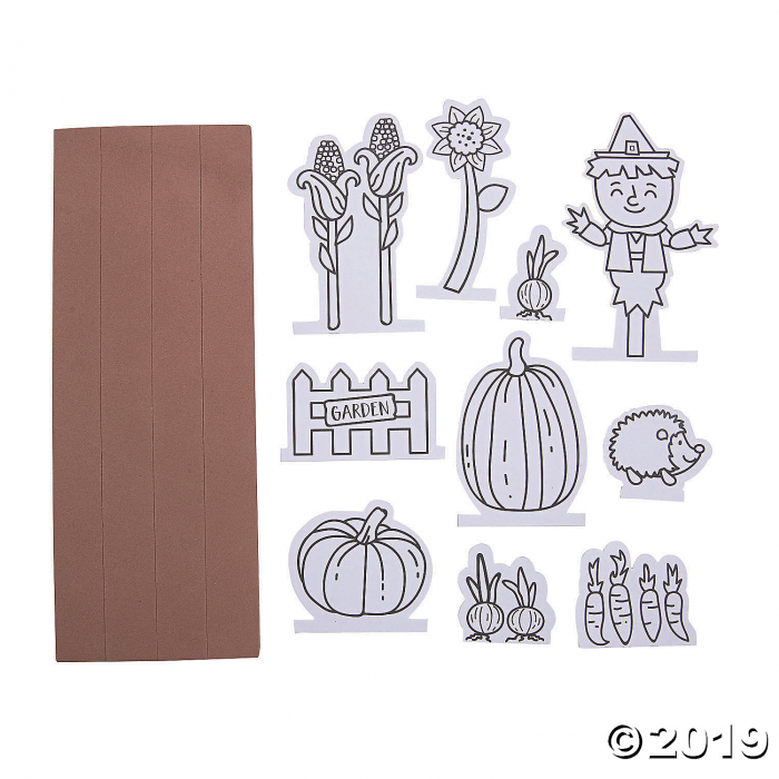 Color Your Own 3D Fall Garden Kits (Makes 12)