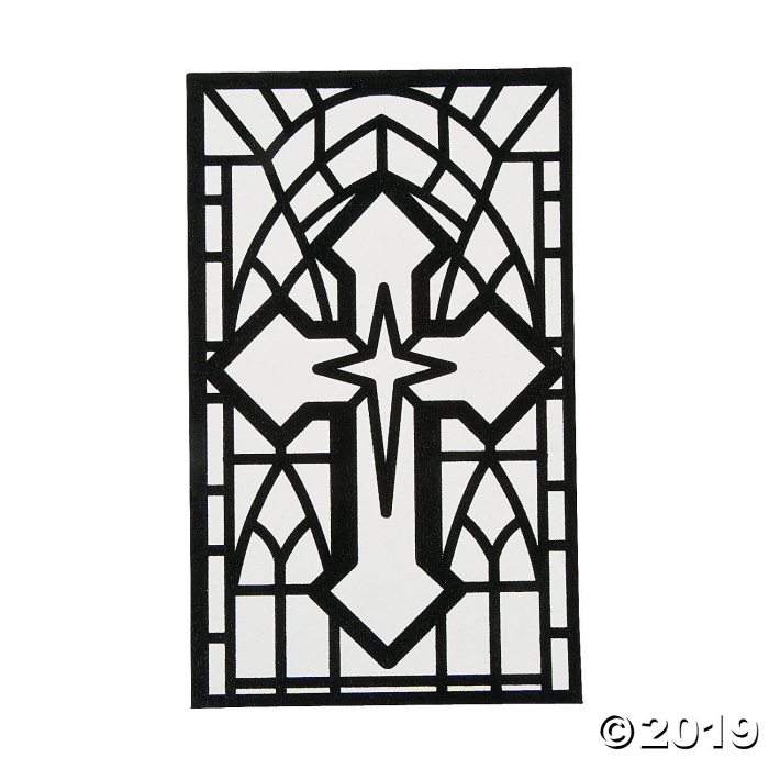 Color Your Own Cross Fuzzy Pictures (Makes 12)