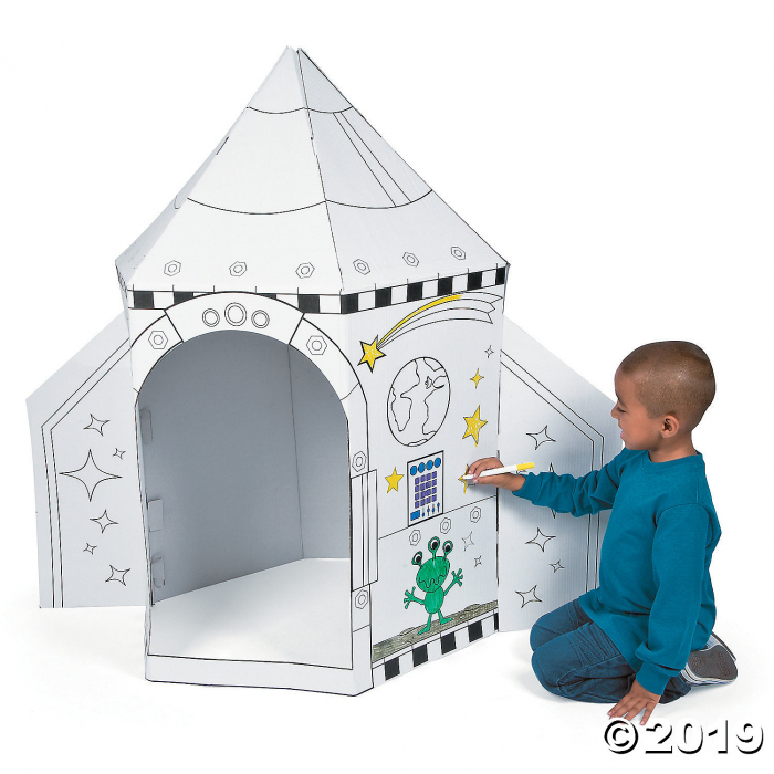 Color Your Own Rocket Ship Playhouse (1 Piece(s))