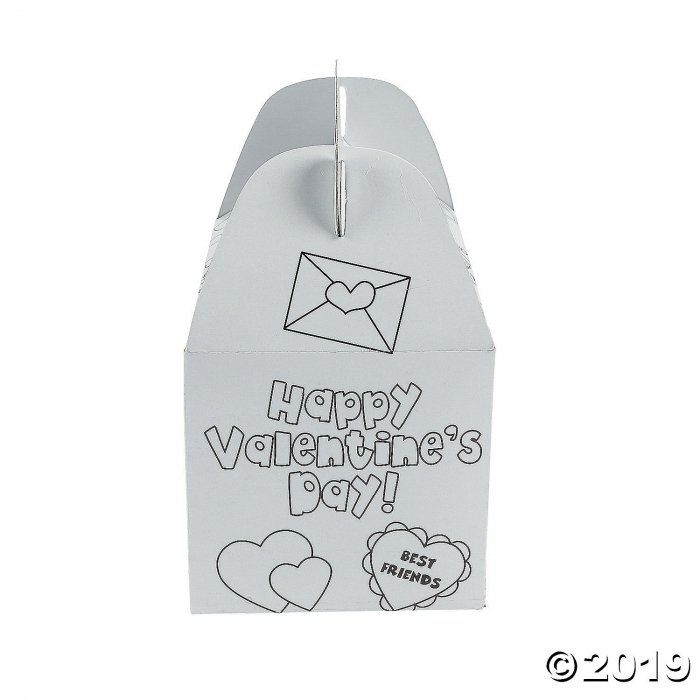 Color Your Own Valentine Boxes (Per Dozen)