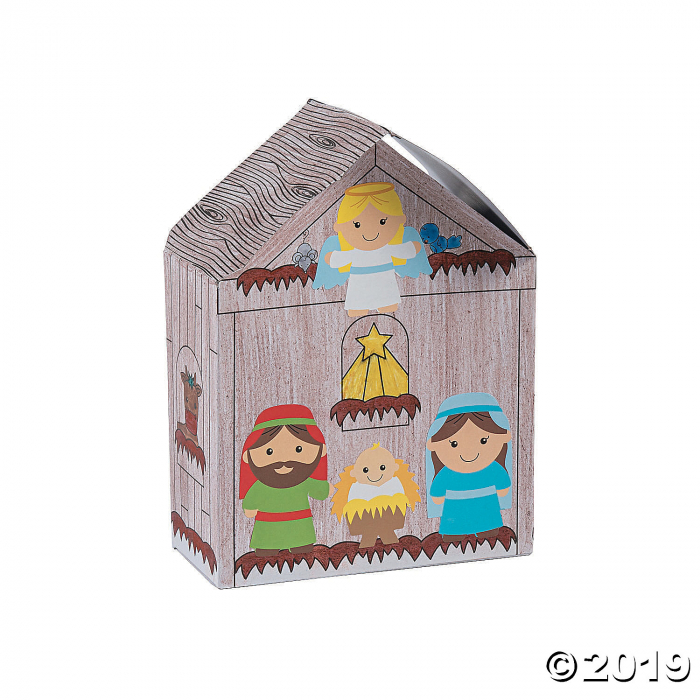 Color Your Own Nativity Stables with Stickers (1 Unit(s))