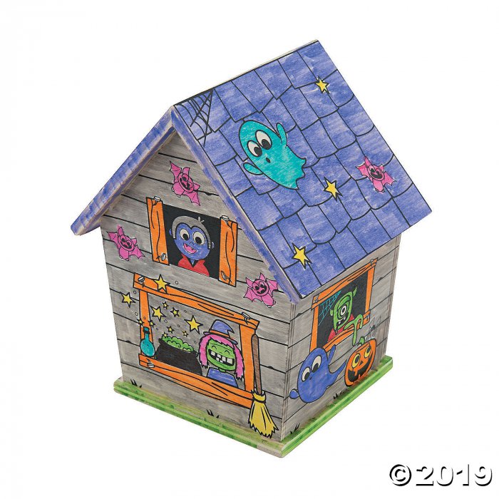 Color Your Own Haunted Houses (6 Piece(s))
