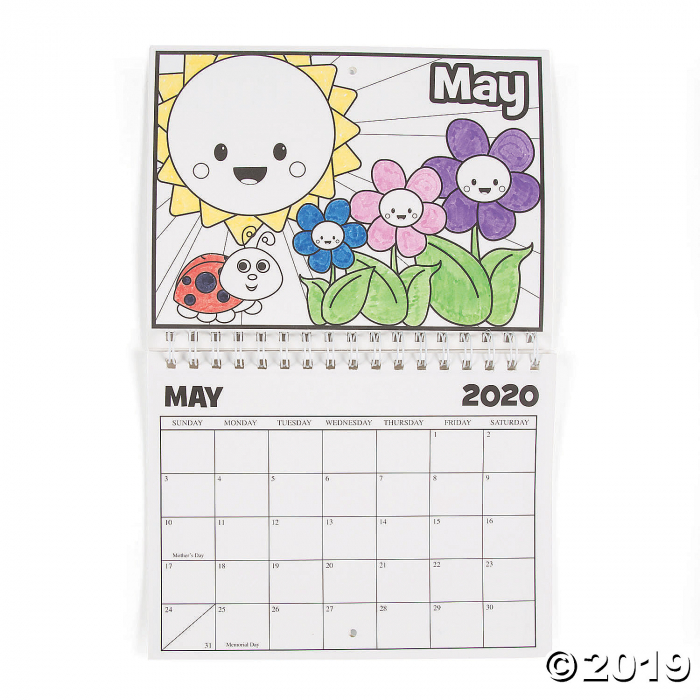 2020 Color Your Own Calendar (1 Piece(s))