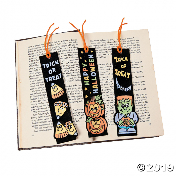 Color Your Own Halloween Fuzzy Bookmarks (Makes 12)