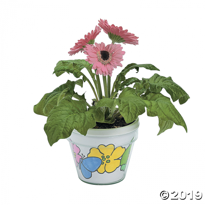 Color Your Own Artist Flowerpots (Per Dozen)