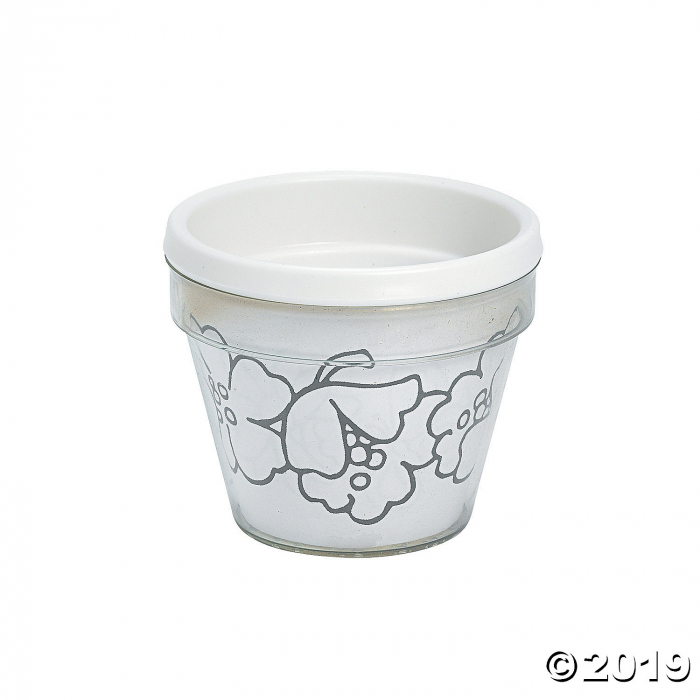 Color Your Own Artist Flowerpots (Per Dozen)
