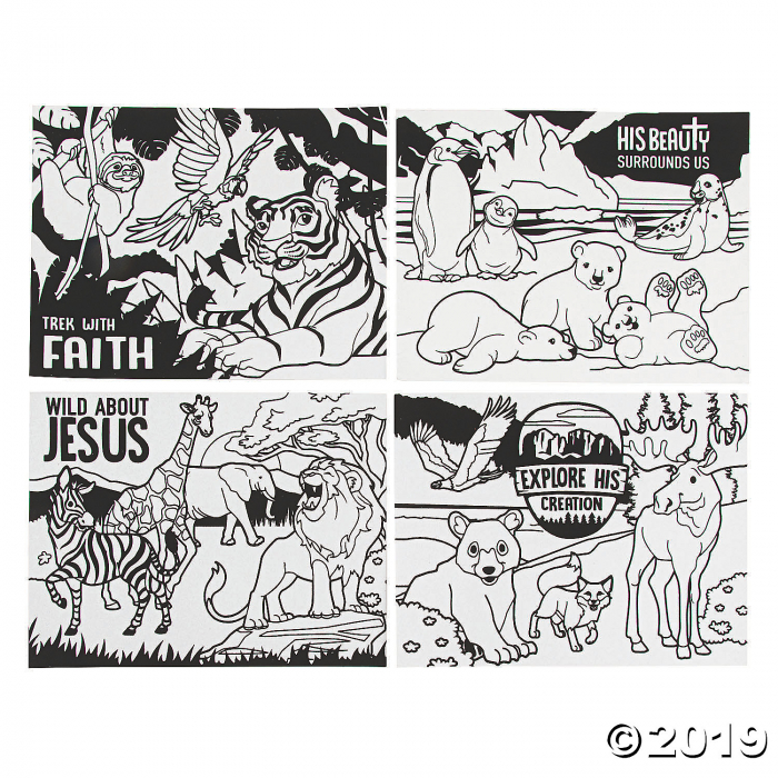 Color Your Own Wild Encounters VBS Fuzzy Posters (24 Piece(s))