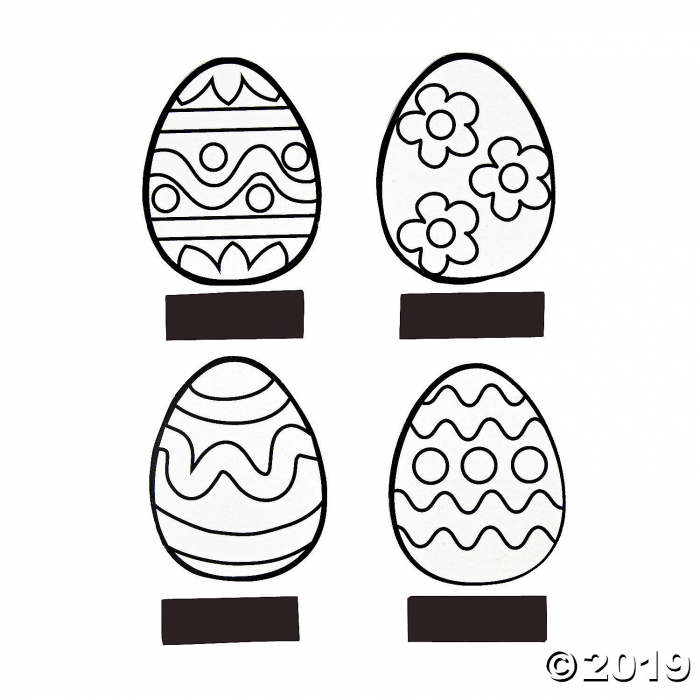 Color Your Own Easter Egg Magnets (Per Dozen)