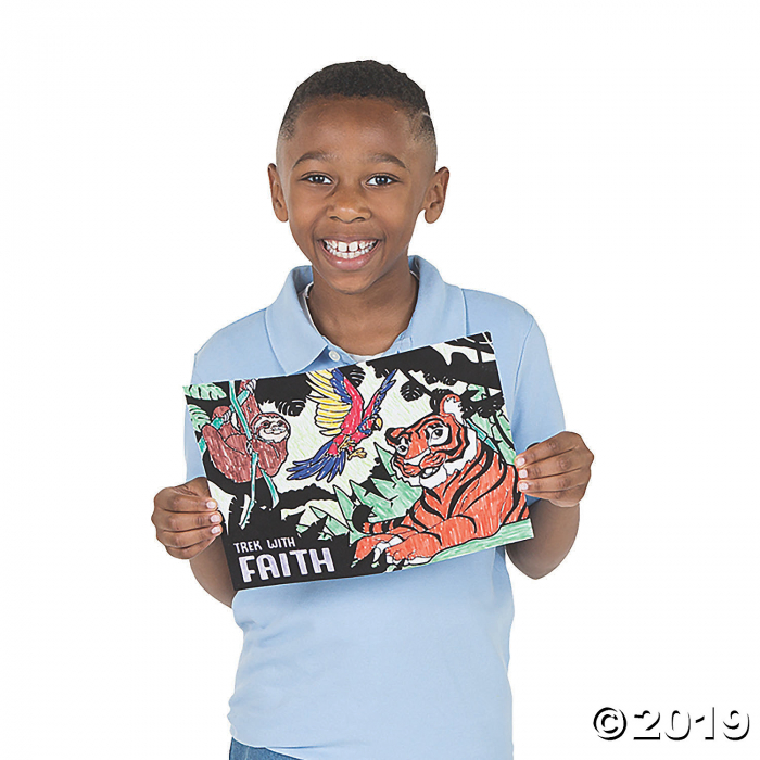 Color Your Own Wild Encounters VBS Fuzzy Posters (24 Piece(s))
