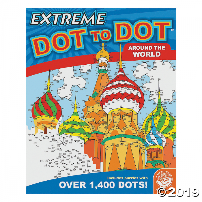 MindWare® Extreme Dot to Dot - Around the World Coloring Book (1 Piece(s)) MindWare® Extreme Dot to Dot - Around the World Coloring Book (1 Piece(s))