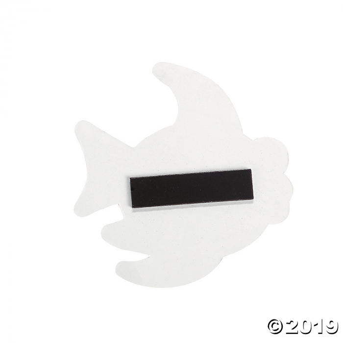 Color Your Own Fuzzy Fish Magnets (Per Dozen)