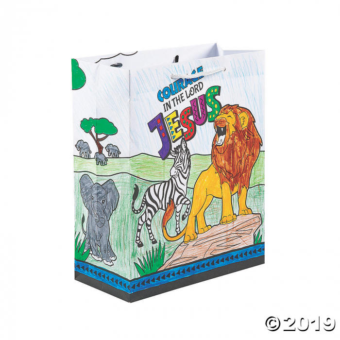 Color Your Own African Safari VBS Take Home Bags (Per Dozen)