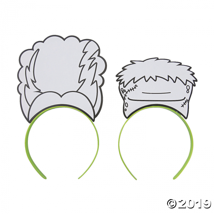 Color Your Own Halloween Monster Headbands (Per Dozen)