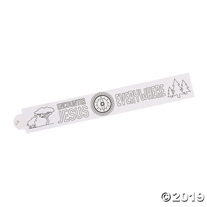 Color Your Own Wild Encounters VBS Bracelets (Per Dozen)