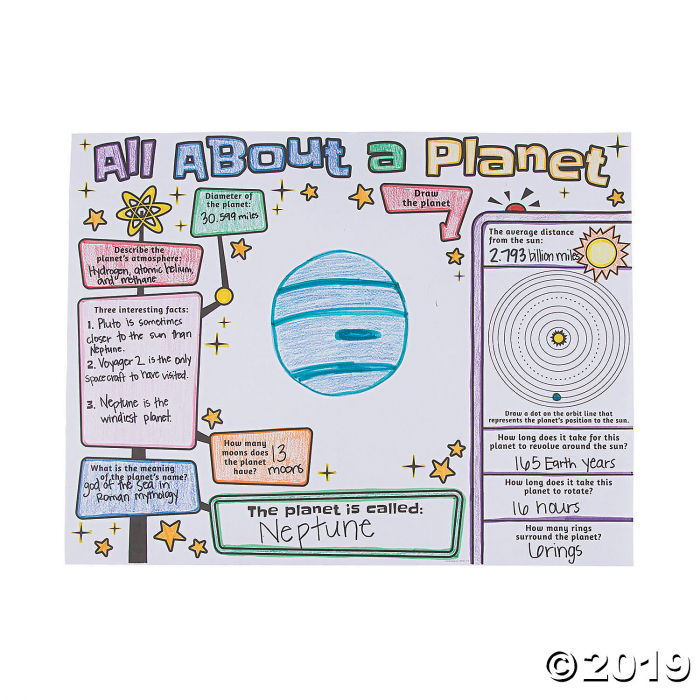 Color Your Own All About a Planet Posters (30 Piece(s))