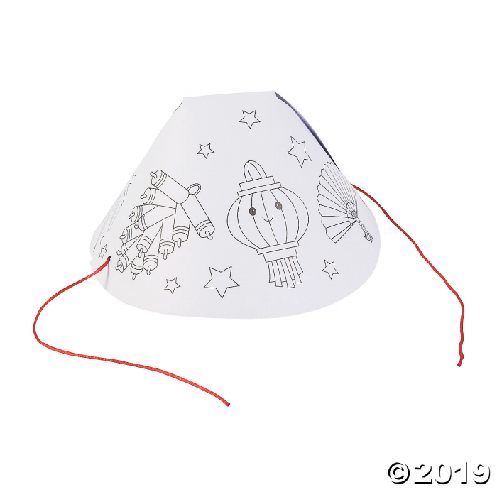 Color Your Own Chinese New Year Hats (Per Dozen)