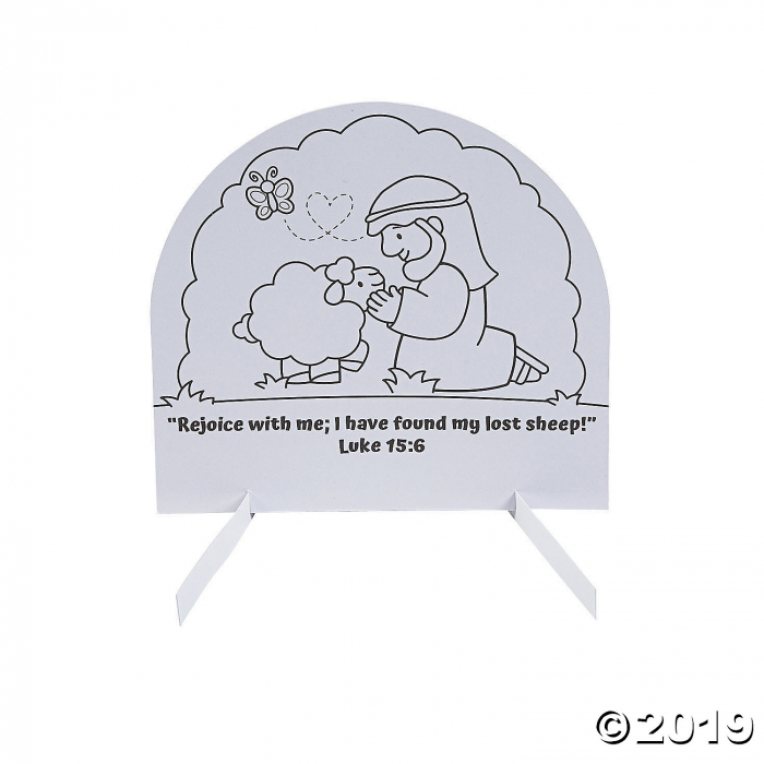 Color Your Own The Lost Sheep Stand-Ups (Per Dozen)