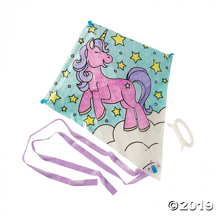 Color Your Own Unicorn Kites (Per Dozen)