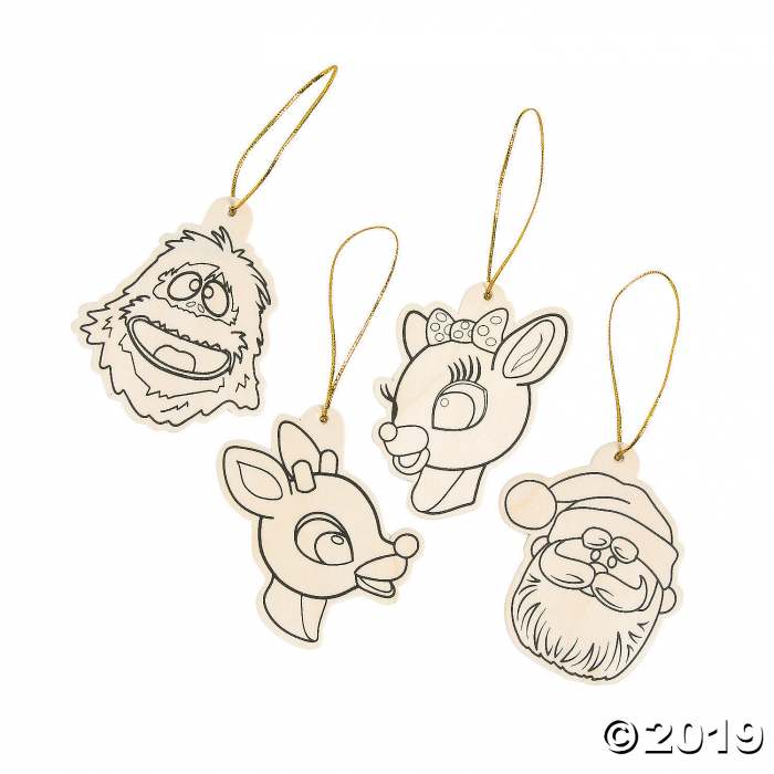 Color Your Own Rudolph the Red-Nosed Reindeer® Ornaments (Per Dozen)