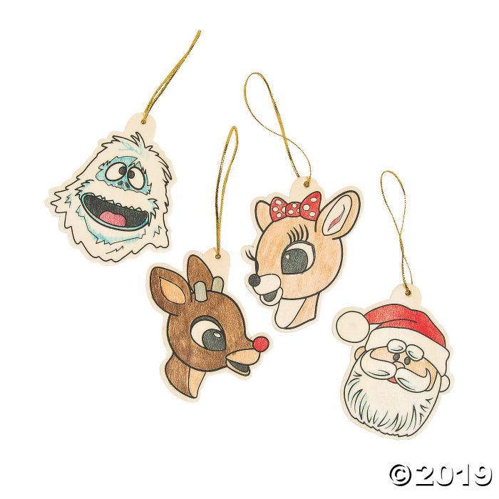 Color Your Own Rudolph the Red-Nosed Reindeer® Ornaments (Per Dozen)