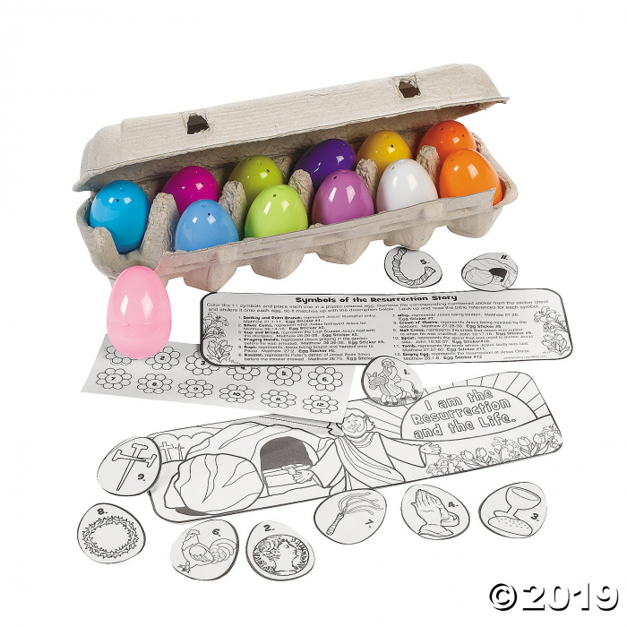 Color Your Own Resurrection Story Eggs Craft Kit (1 Set(s))